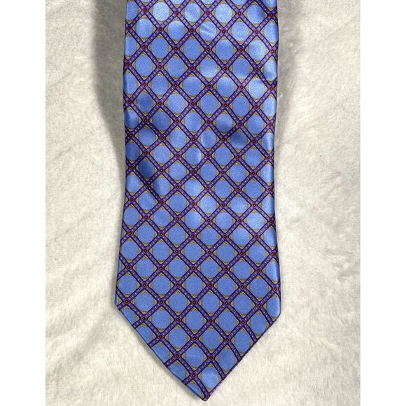 Stefano Ricci Luxury Collection Men's Silk Tie Light Blue Purple Easter Wedding - Picture 2 of 5